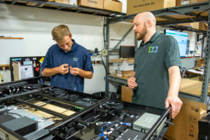 Phil Ennis and Stephen Scott of RoomReady discussing AV consulting strategies